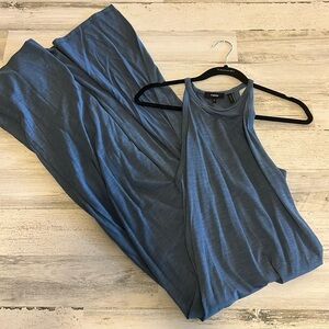 Theory Long Dress Blue Size Medium
